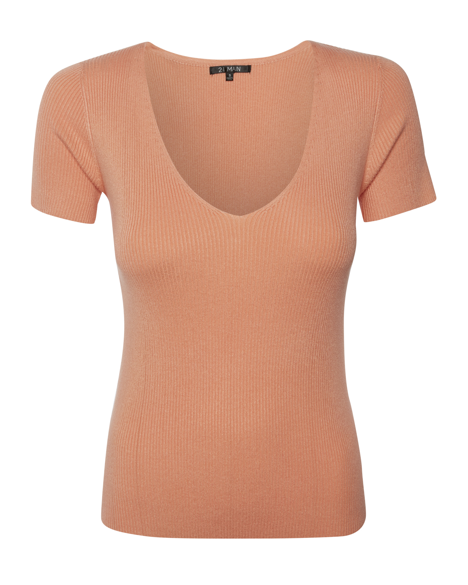 V Neck Fitted T-Shirt