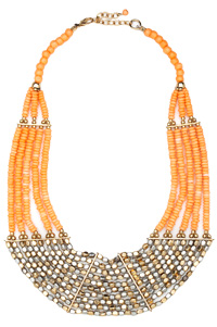 Tribal Beaded Statement Necklace