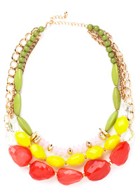 Tropical Beaded Necklace