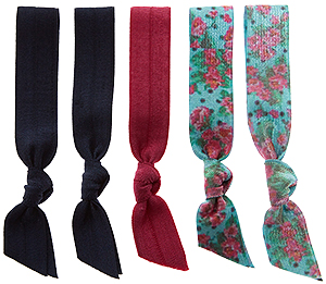 Emi Jay Black Tie Hair Tie Collection