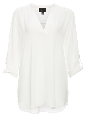 Tuck Me In or Keep Me Out Roll Sleeve Blouse