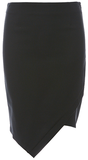 A-Symmetrical Fitted Flap Skirt