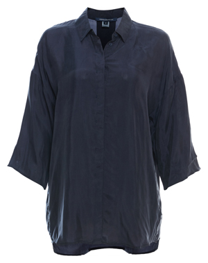 French Connection 3/4 Sleeve Cupro Shirt