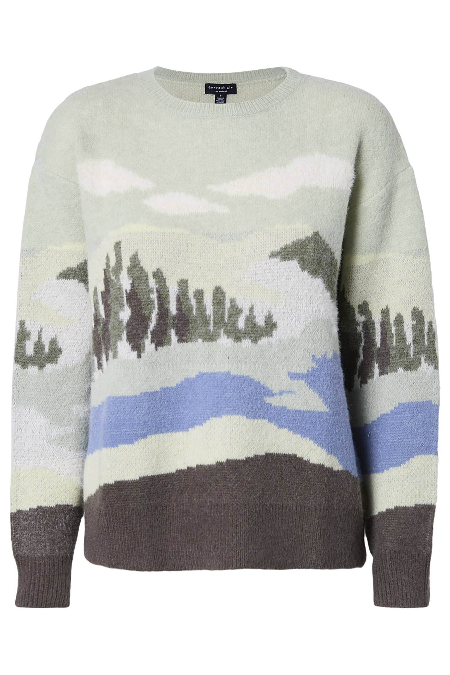 Landscape Sweater in Green Multi XS L DAILYLOOK