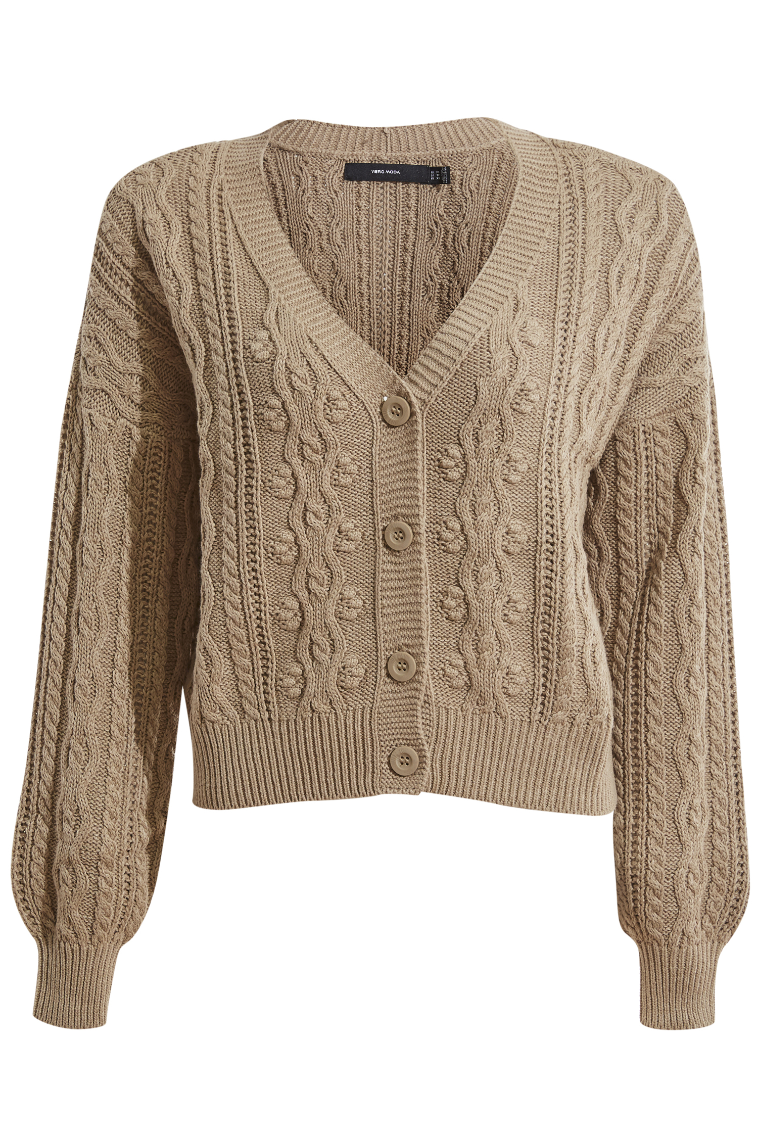 Knit Cardigan in Taupe | DAILYLOOK