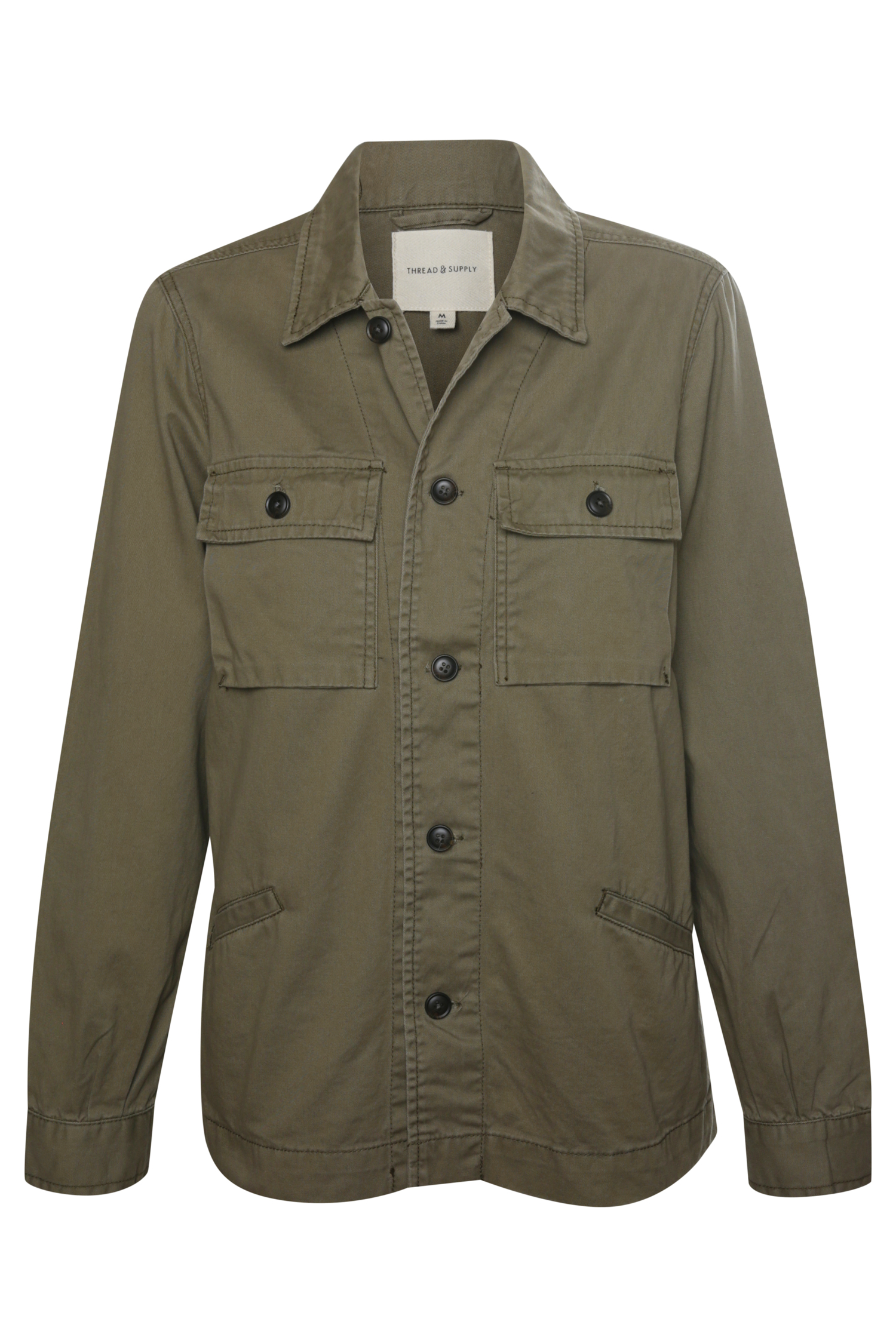 Thread & Supply Military Utility Jacket in Olive S