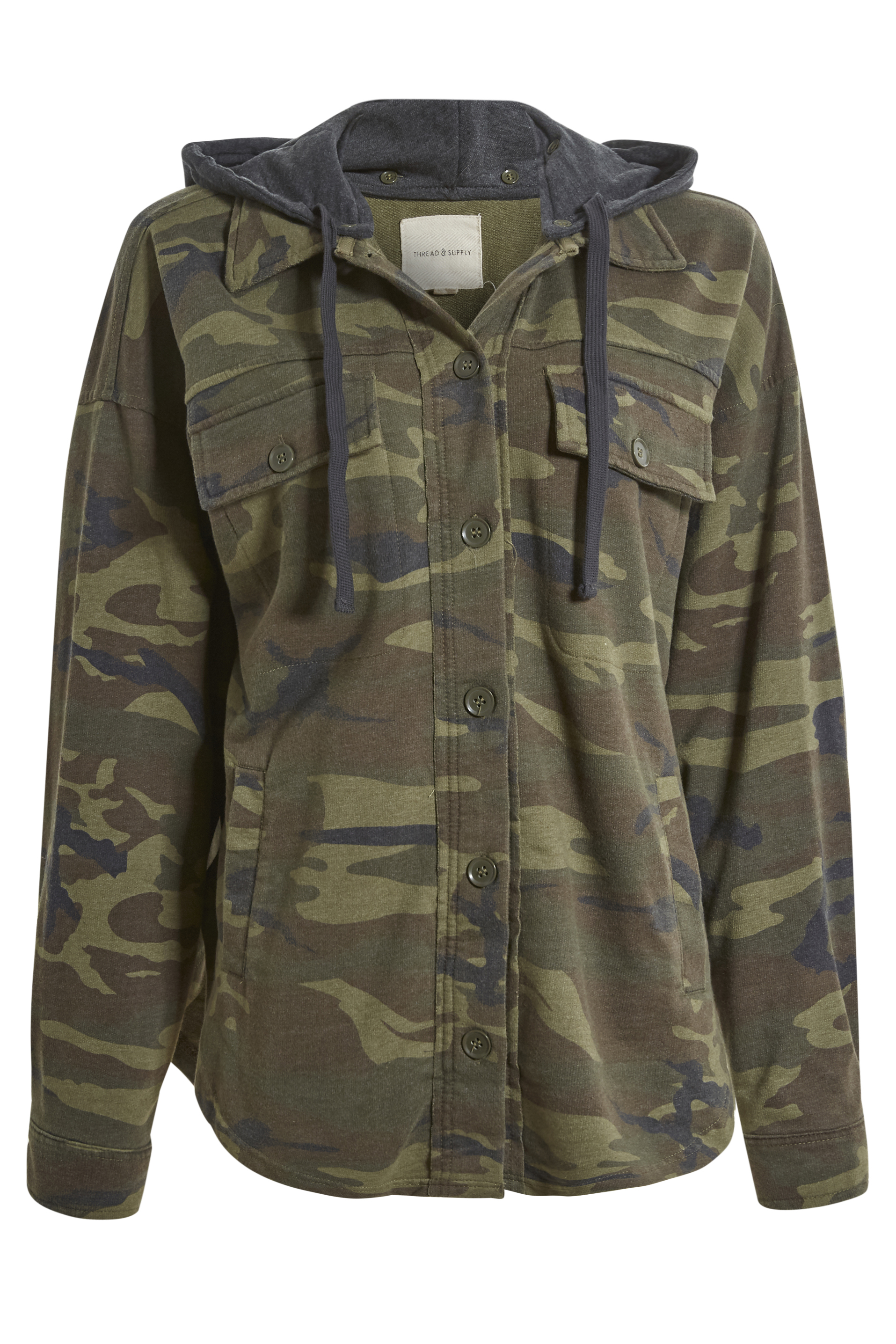 トップス WASHED CANVAS HOODED JACKET CAMO M 81FAlkPwMQL._UY350_.jpg