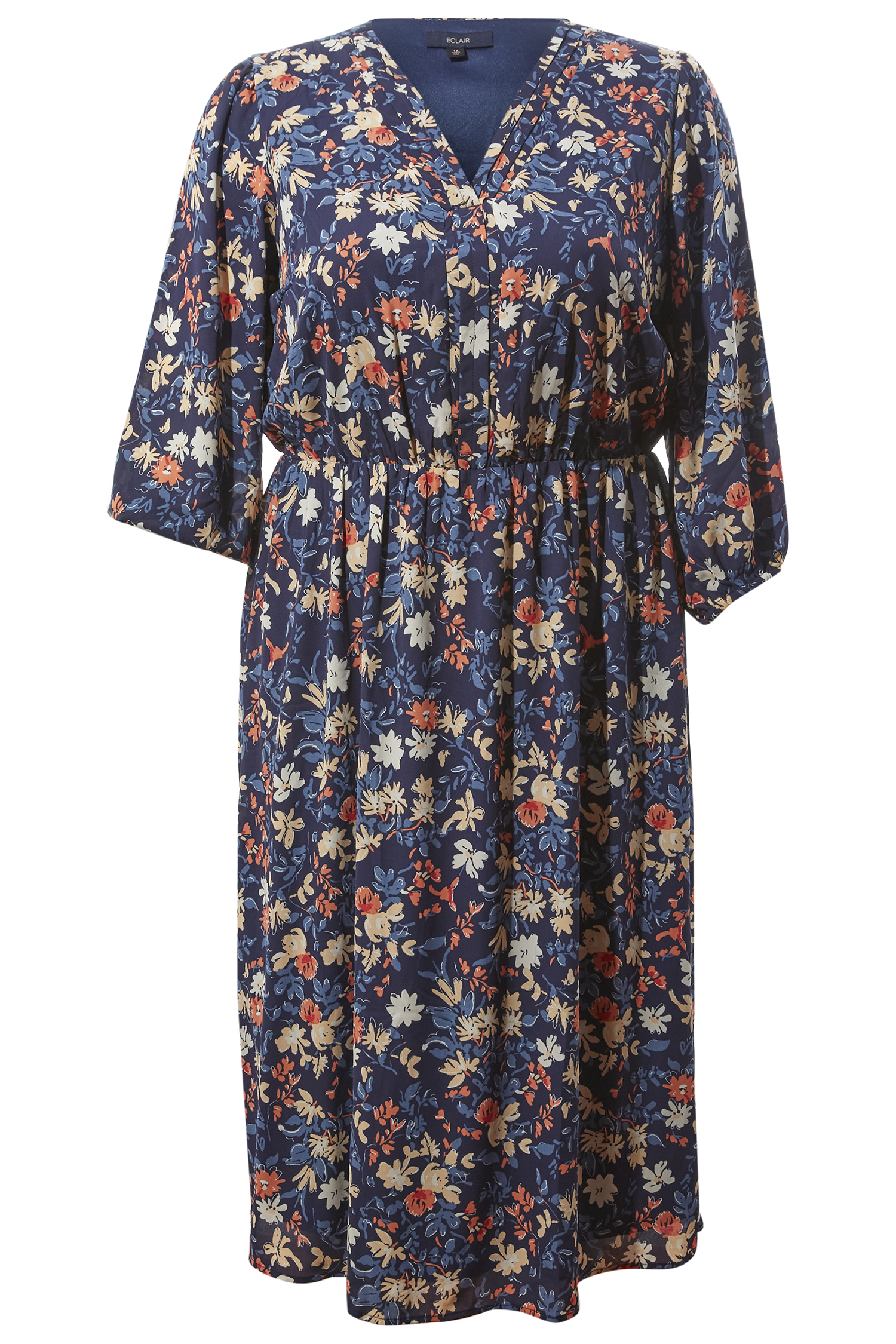 knee length dresses for ladies Rent New Look Floral Tiered Dress in Pink main image 1