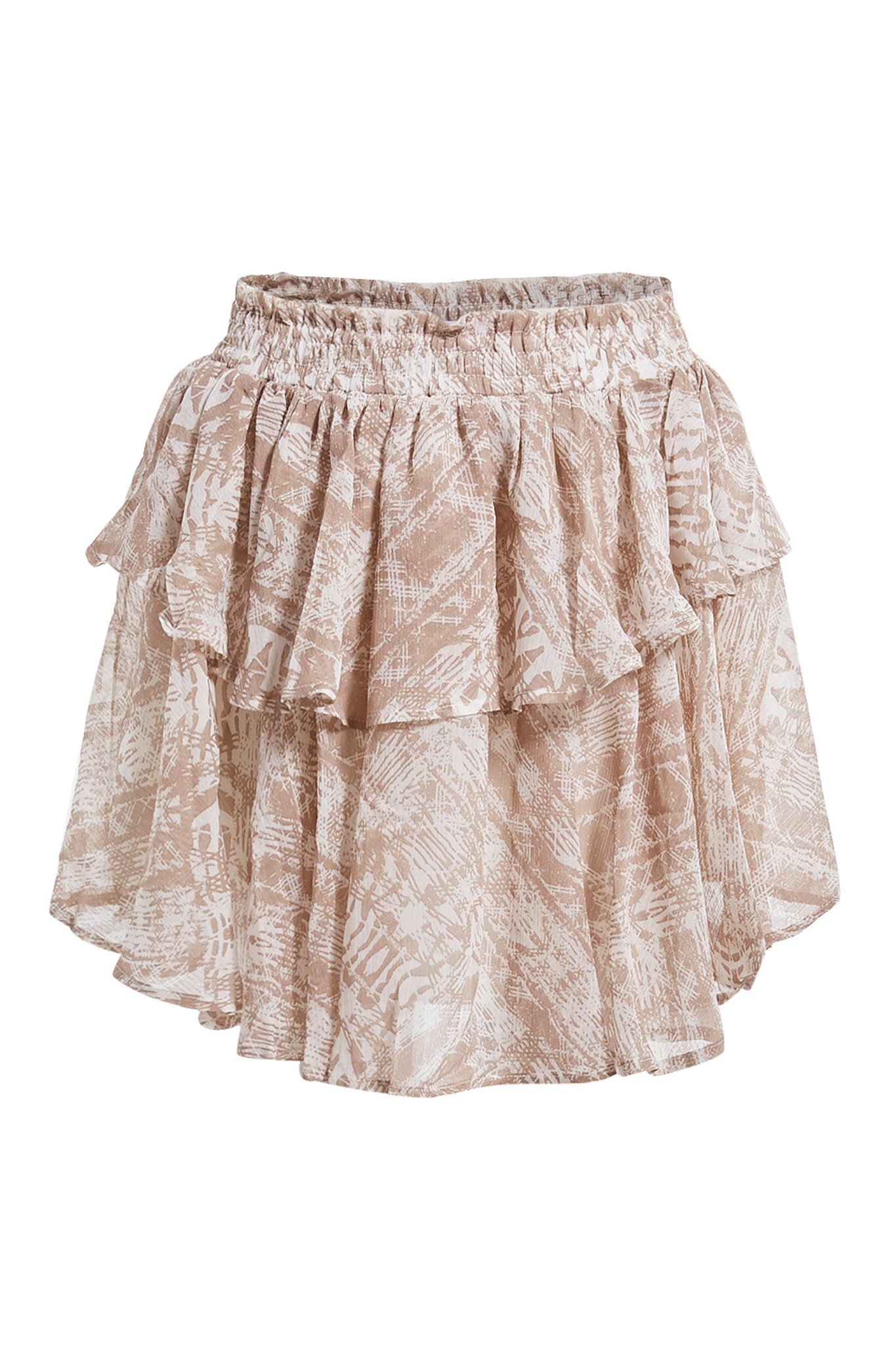 Double Ruffle Mini Skirt