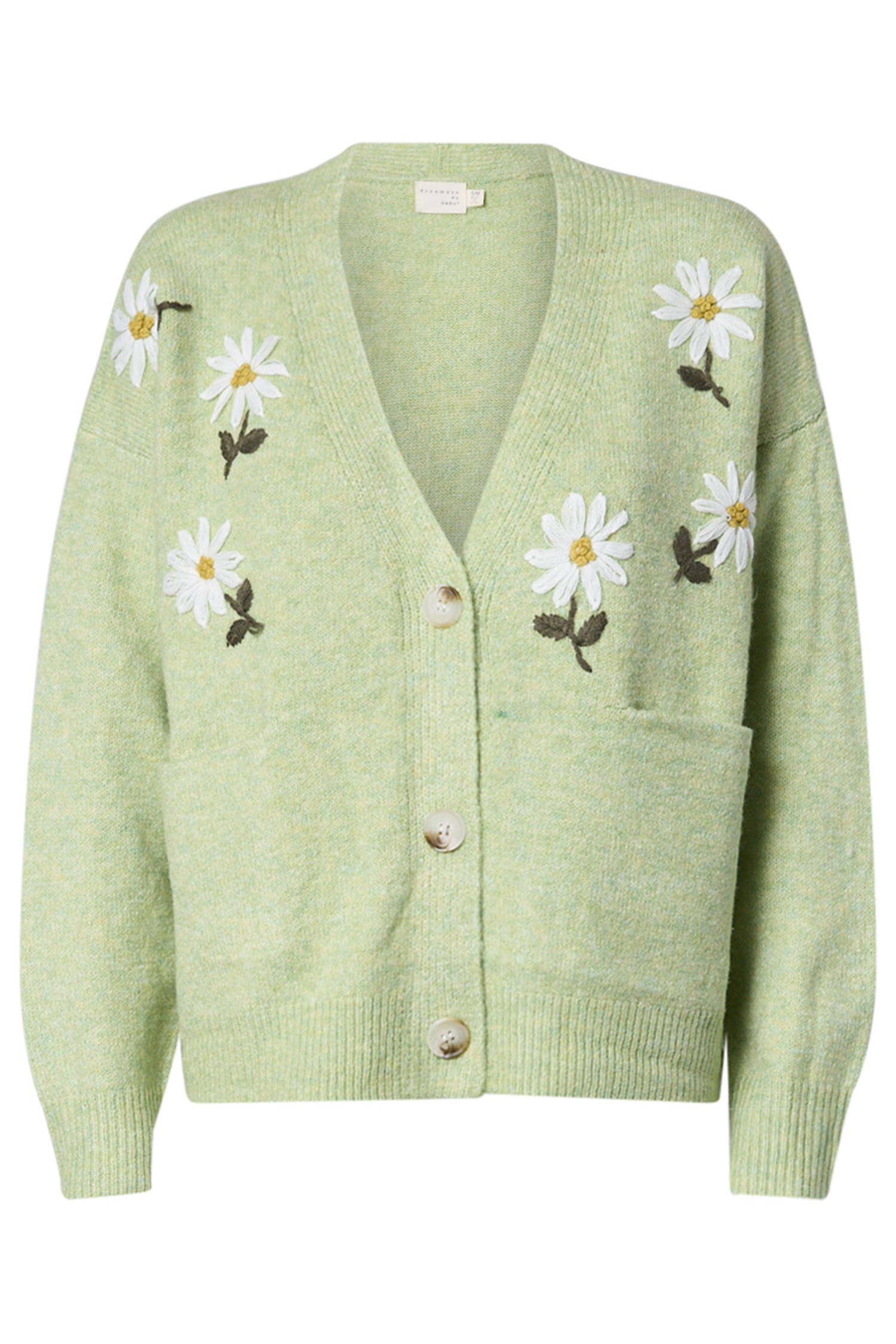 V-Neck Floral Cardigan in Green Multi S/M - M/L | DAILYLOOK