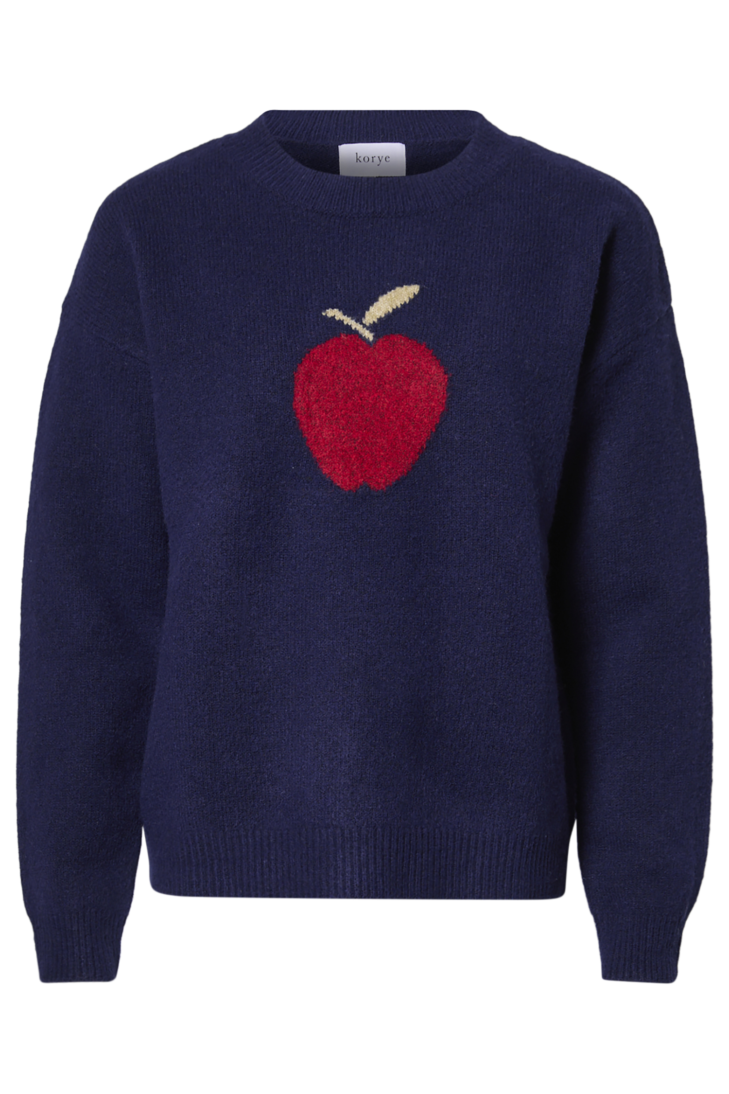 Apple Printed Sweater in Navy/Red S - XL | DAILYLOOK