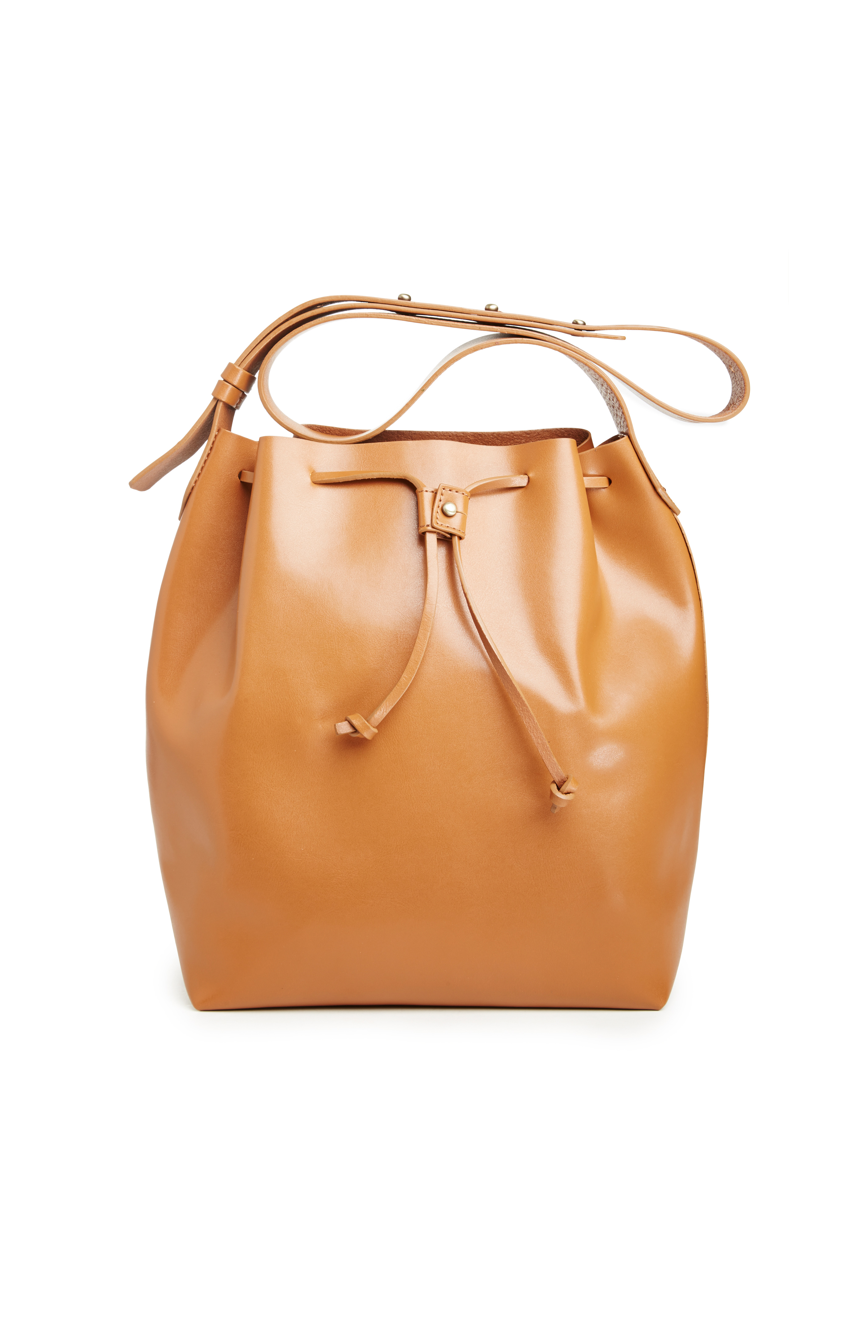 Kelsi Dagger Leather Wythe Bucket Hobo Bag in Tan DAILYLOOK