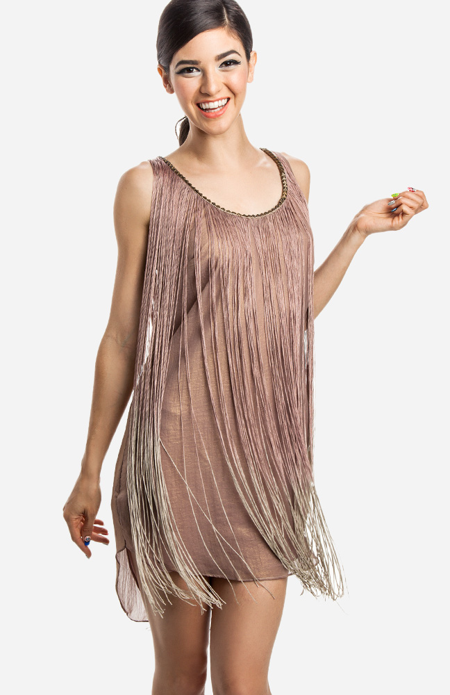 fringe flapper dress
