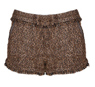Boucle Tweed Fringed Shorts