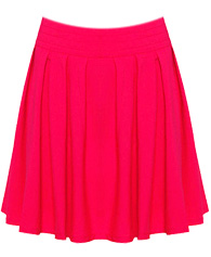 Bright Pleated Circle Skirt