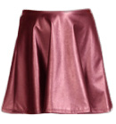Leatherette Circle Skirt