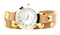 Mixed Studded Wrap Watch