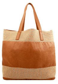 Mini Studded Detail Tote Bag