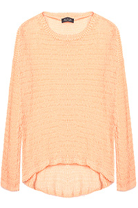 Open Knit High Low Sweater