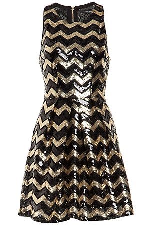 Sequin Zigzag Dress