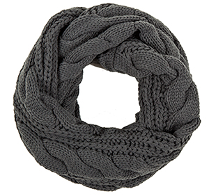Cable Knit Infinity Scarf