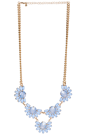 DAILYLOOK Bejeweled Petals Statement Necklace