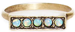 Vanessa Mooney Femme Fatale Opal Ring