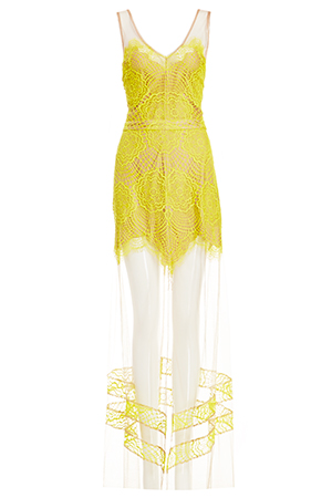 For Love & Lemons Lace Antigua Maxi Dress