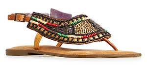 Z & L Beaded Thong Sandals