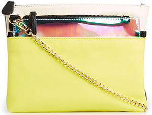 Two-in-One Color Blocked Clutch