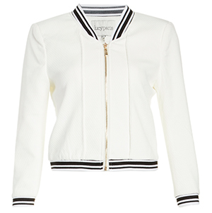Lucy Paris Cropped Femme Bomber Jacket