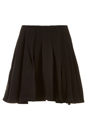 Lucy Paris Pleated Circle Mini Skirt