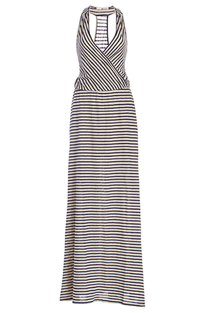 LAmade Striped Wrap Maxi Dress