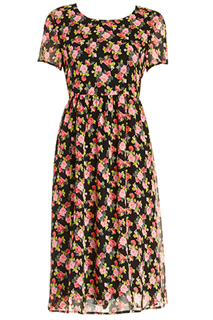 Lucca Couture Floral Midi Dress