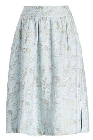 J.O.A. Printed Midi Skirt
