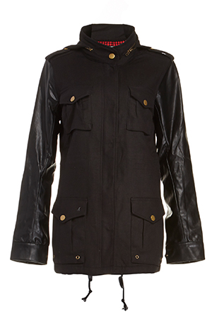 Lucca Couture Hooded Vegan Jacket