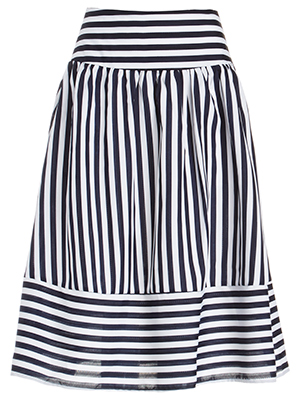 J.O.A. Stripe Panel Skirt