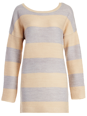 Olive & Oak Striped Tunic Sweater