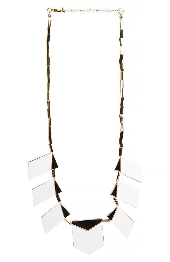 House of Harlow 1960 Moderne Motif Necklace