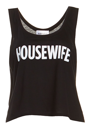 SUPERMUSE Housewife Cotton Crop Tank