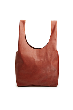 BAGGU Slouchy Leather Tote