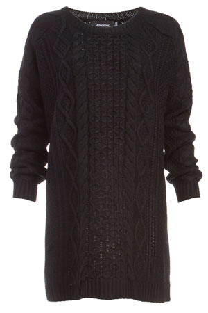 MINKPINK Chalet Girl Cable Sweater Dress