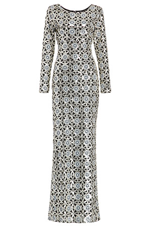 Sequined Flockhart Maxi Gown