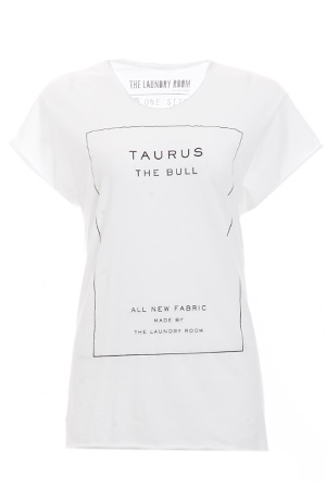 The Laundry Room Taurus Label Rolling Tee