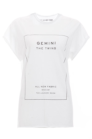 The Laundry Room Gemini Label Rolling Tee