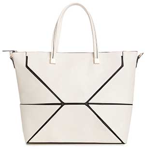 Hathaway Vegan Leather Patches Tote
