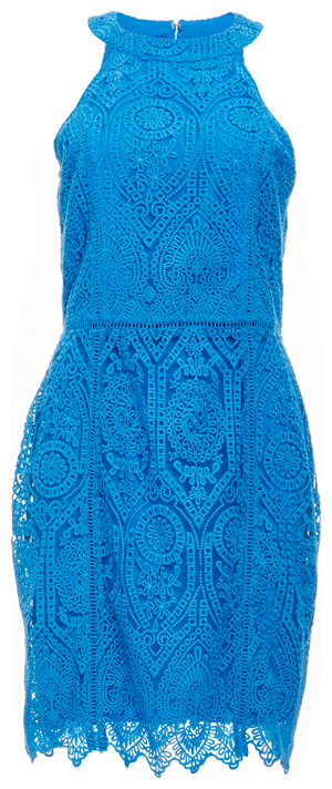 Adelyn Rae Moroccan Embroidery Lace Dress
