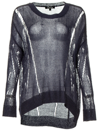 Open Knit Design Sweater