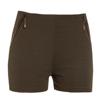 Zipper Detail Shorts