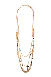 Chains Crossed Necklace